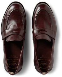 Officine Creative Ivy Polished Leather Penny Loafers