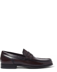 Brioni Leopold Polished Leather Loafers