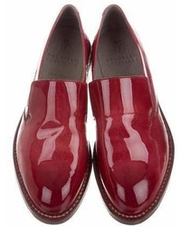 Brunello Cucinelli Patent Leather Round Toe Loafers W Tags