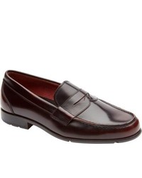 Rockport Classic Penny Loafer Burgundy Leather Penny Loafers