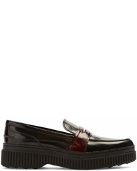 Tod's Spazzolato Leather Loafers