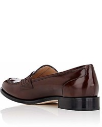 Barneys New York Spazzolato Leather Penny Loafers