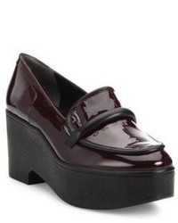 Robert Clergerie Xocole Patent Leather Platform Loafers