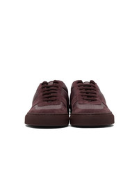Common Projects Burgundy Bball Premium Low Sneakers