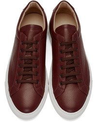 Common Projects Burgundy Premium Sneakers