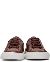 Common Projects Burgundy Premium Sneakers
