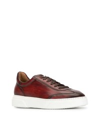 Magnanni Faded Leather Low Top Sneakers