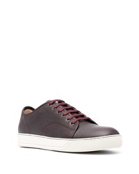 Lanvin Lace Up Leather Sneakers
