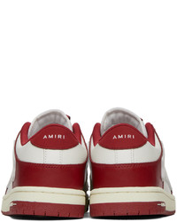 Amiri Red White Skel Low Sneakers