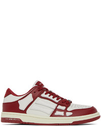 Amiri Red White Skel Low Sneakers