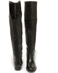 Chinese Laundry Fawn Bordeux Leather Over The Knee Boots