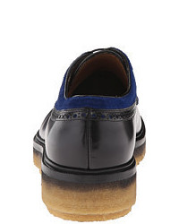 Etro Runway Leather And Pony Hair Oxford