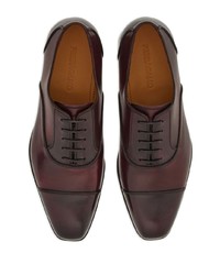 Ferragamo Square Toe Leather Oxford Shoes