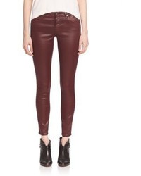 AG Jeans Ag Leatherette Coated Ankle Pants