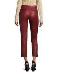 Helmut Lang Straight Fit Leather Pants