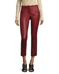 Helmut Lang Straight Fit Leather Pants