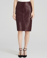 Reiss Pencil Skirt Shannon Leather