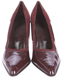 Tod's Patent Leather Pointed Toe Pumps
