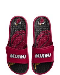 FOCO Miami Heat Wordmark Gel Slide Sandals