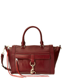 Burgundy Leather Satchel Bag