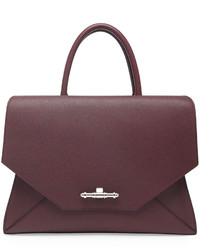 Givenchy Obsedia Top Handle Medium Leather Satchel Bag Oxblood