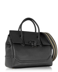 Versace Palazzo Empire Grained Leather Satchel Bag Wblack Medusa