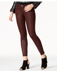 7 For All Mankind Plum Coated Skinny Jeans