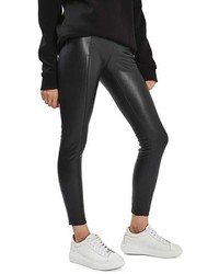 Topshop Percy Faux Leather Skinny Pants