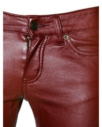 Saint Laurent Faux Leather Trousers