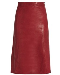 Vanessa Bruno Doma A Line Leather Skirt