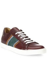 Sutor Mantellassi Leather Lace Up Sneakers