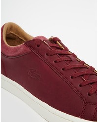 lacoste straightset leather sneaker