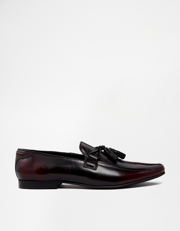 Asos Brand Tassel Loafers In Leather 90 Asos Lookastic 2373