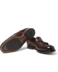 Officine Creative Ivy Burnished Leather Tasselled Loafers