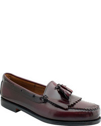 Bass Layton Black Brush Off Leather Penny Loafers
