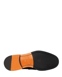 Santoni Leather Fringed Tasseled Loafers