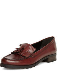 Dorothy Perkins Leighton Oxblood Leather Loafers