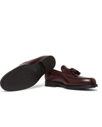 Tod's Polished Leather Tasselled Loafers