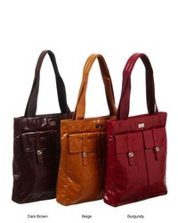 Abbyson Cosmo Italian Leather Tote Bag