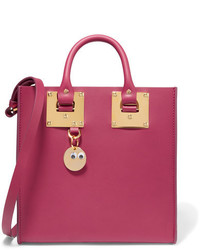Sophie Hulme Albion Leather Tote Plum