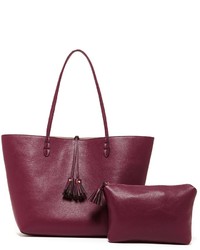 Sole Society Campbell Reversible Tassel Tote With Pouch
