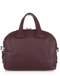 Givenchy Medium Nightingale Bag In Burgundy Leather