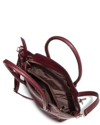 Melie Studded Satchel Handbag With Removable Crossbody Strap Burgundy