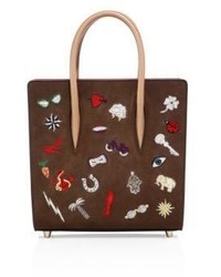 Christian Louboutin Paloma Small Embroidered Leather Tote