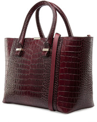 Victoria Beckham Quincy Embossed Leather Tote