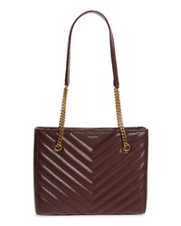 Saint Laurent Small Tribeca Quilted Calfskin Leather Tote