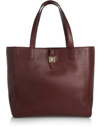 Mulberry Tessie Textured Leather Tote Burgundy