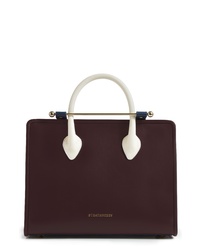 STRATHBERRY Tricolor Midi Leather Tote