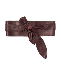 Black & Brown Delilah Knotted Leather Waist Belt