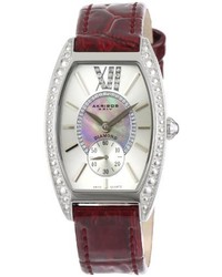 Akribos XXIV Akr471pu Lady Diamond Collection Diamond Swiss Quartz Watch